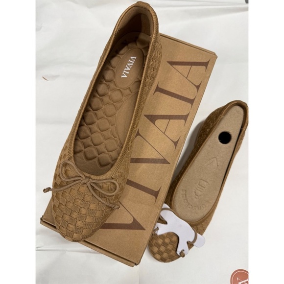 VIVAIA Ballet Flats Block Heel Comfortable Slip On Shoes Neutral EU/40 US/9 - Picture 7 of 7